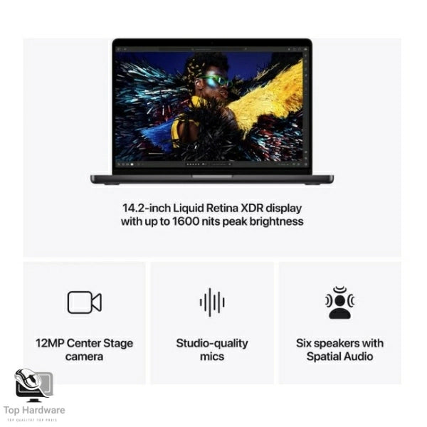 Apple MacBook Pro 14" M4 Pro (2024) . 12C CPU, 16C GPU, 24GB, 512GB, Herstellergarantie bis 06.2027