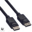 ROLINE DisplayPort Kabel 5m . DP Stecker auf Stecker, schwarz