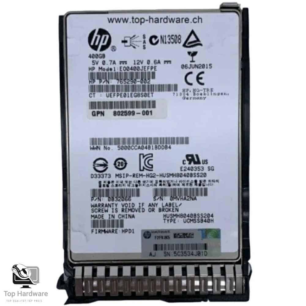 HP 400GB SSD, SAS 2.5" 12Gb/s