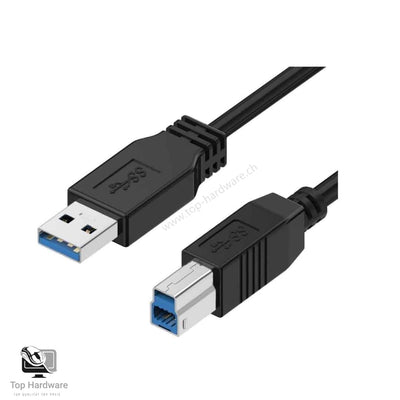 HP High-Speed USB 3.0 Kabel . 1.8 Meter . Typ AB . Schwarz